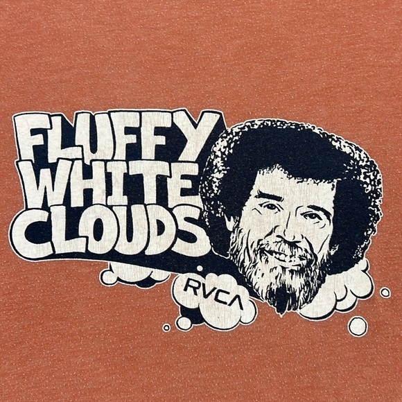 RVCA Artist Network Program T-shirt Bob Ross graphic - Picture 2 of 4